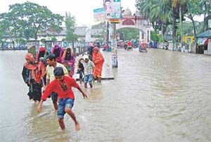 Sylhet experiences this year’s highest rainfall