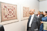 Embroidered quilts from Zainul’s collection on display